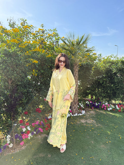 Floral Sunshine – 2 Piece Kaftan Set
