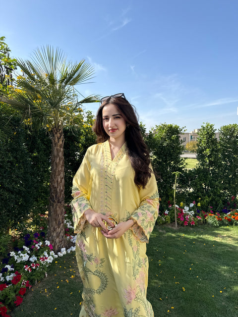 Floral Sunshine – 2 Piece Kaftan Set