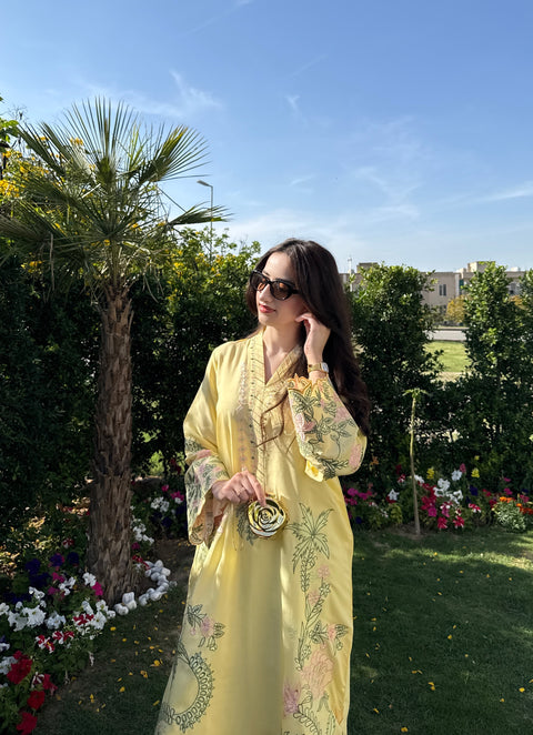 Floral Sunshine – 2 Piece Kaftan Set